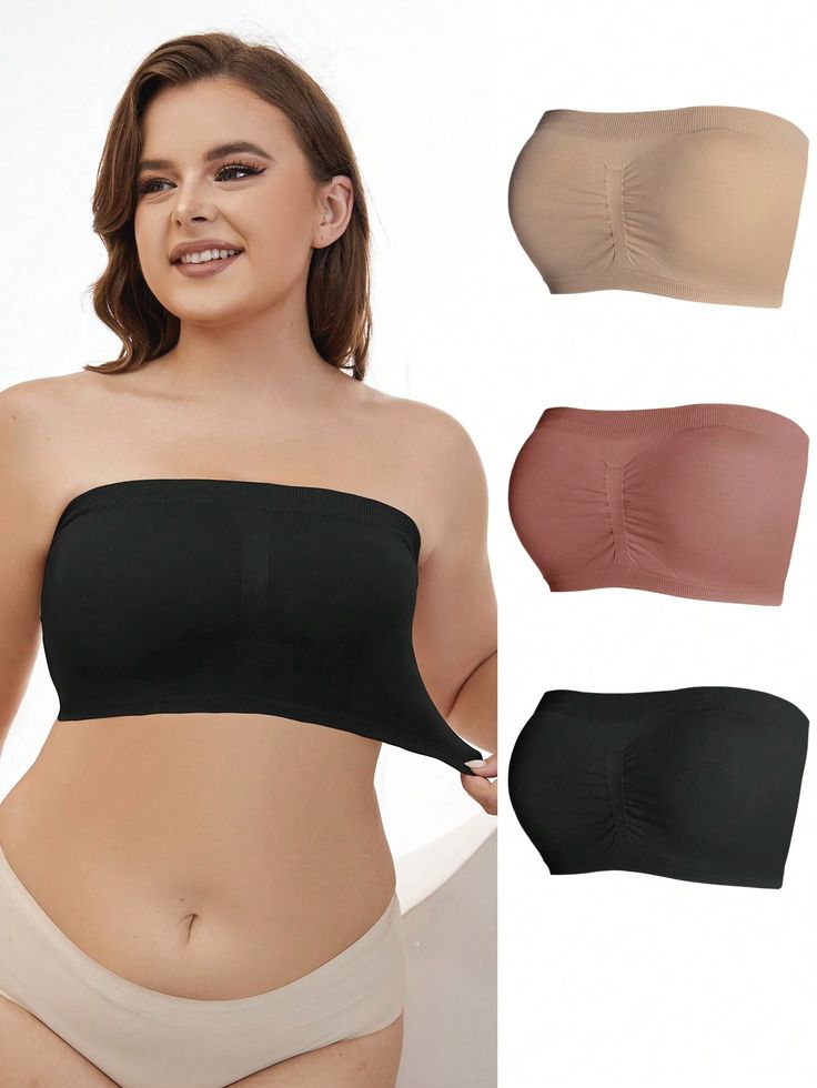 Girls Seamless Strapless Bra Free Size Best For School and College Girls😍