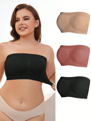 Girls Seamless Strapless Bra Free Size Best For School and College Girls😍