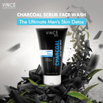 Men’s Glow Set Vince Charcoal Scrub Face Wash,